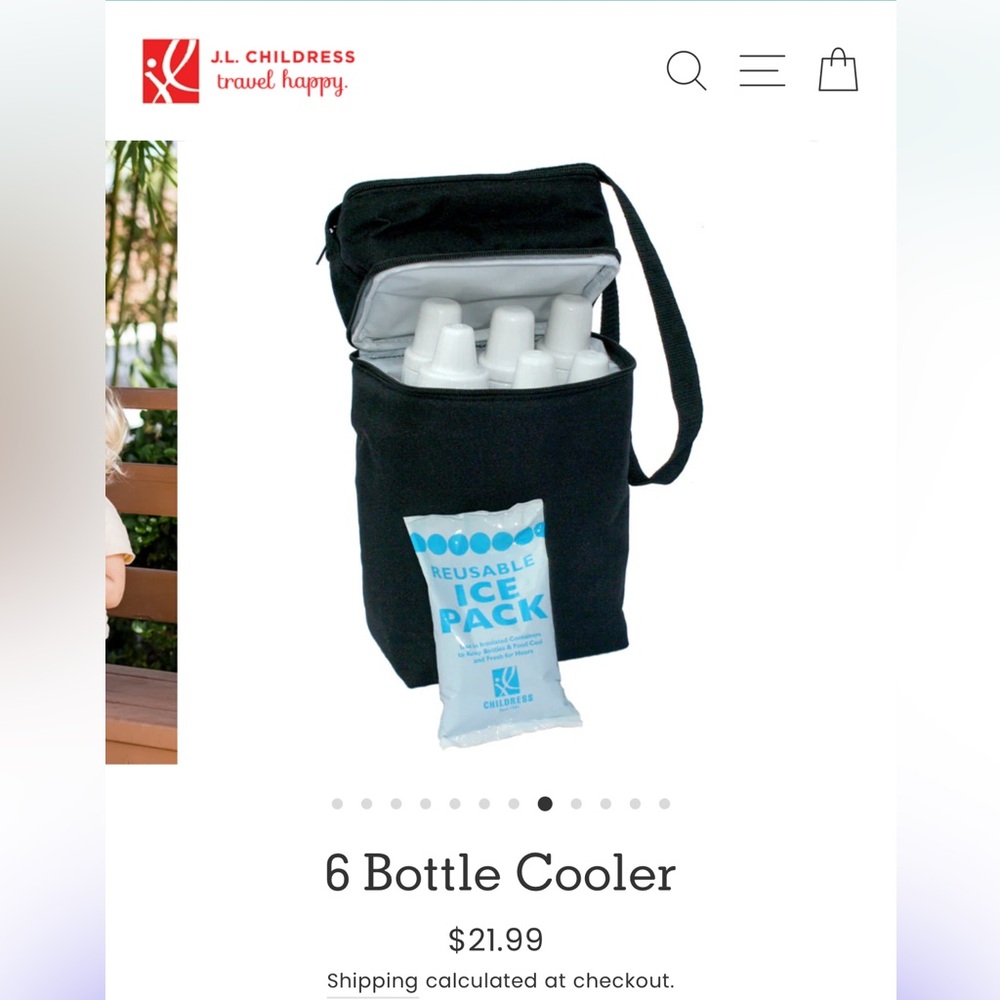 🩷 The J.L. Childress fully insulated 6 Bottle Cooler 🩷